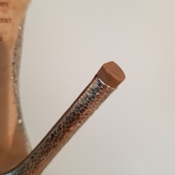 JIMMY CHOO Champagne Glitter "Luna" Heels...RARE! - Picture 7 of 11